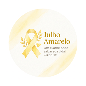 CAPA PAINEL REDONDO JULHO AMARELO | TECIDO PREMIUM  | VÁRIOS MODELOS - 1.50X1.50M E 50X50CM