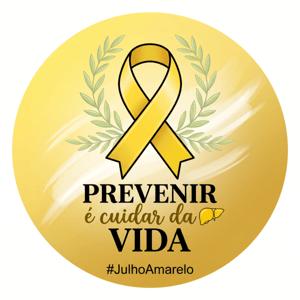 CAPA PAINEL REDONDO JULHO AMARELO | TECIDO PREMIUM  | VÁRIOS MODELOS - 1.50X1.50M E 50X50CM