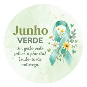 CAPA PAINEL REDONDO JUNHO VERDE | TECIDO PREMIUM  | VÁRIOS MODELOS - 1.50X1.50M E 50X50CM
