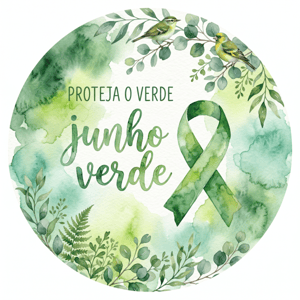 CAPA PAINEL REDONDO JUNHO VERDE | TECIDO PREMIUM  | VÁRIOS MODELOS - 1.50X1.50M E 50X50CM