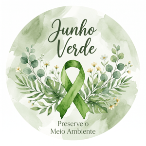 CAPA PAINEL REDONDO JUNHO VERDE | TECIDO PREMIUM  | VÁRIOS MODELOS - 1.50X1.50M E 50X50CM