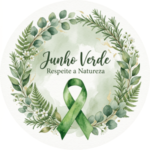 CAPA PAINEL REDONDO JUNHO VERDE | TECIDO PREMIUM  | VÁRIOS MODELOS - 1.50X1.50M E 50X50CM