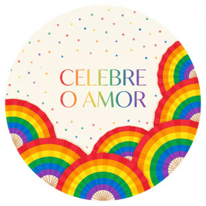 CAPA PAINEL REDONDO ORGULHO LGBTQIA+ | TECIDO PREMIUM  | VÁRIOS MODELOS - 1.50X1.50M E 50X50CM