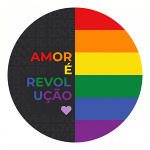 CAPA PAINEL REDONDO ORGULHO LGBTQIA+ | TECIDO PREMIUM  | VÁRIOS MODELOS - 1.50X1.50M E 50X50CM