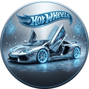 CAPA PAINEL REDONDO HOT WHEELS | TECIDO PREMIUM  | VÁRIOS MODELOS - 1.50X1.50M E 50X50CM