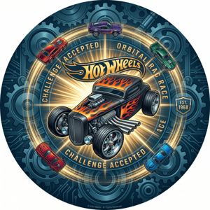 CAPA PAINEL REDONDO HOT WHEELS | TECIDO PREMIUM  | VÁRIOS MODELOS - 1.50X1.50M E 50X50CM