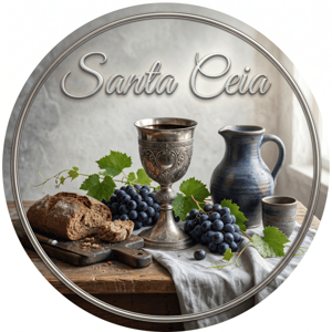 CAPA PAINEL REDONDO SANTA CEIA | TECIDO PREMIUM  | VÁRIOS MODELOS - 1.50X1.50M E 50X50CM
