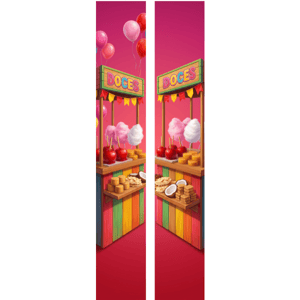 KIT 2 FAIXAS DECORATIVAS FESTA JUNINA | TECIDO PREMIUM  | VÁRIOS MODELOS - L 3OCM X A 170CM