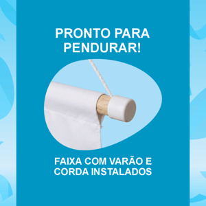KIT 2 FAIXAS DECORATIVAS COPA DO MUNDO | TECIDO PREMIUM  | VÁRIOS MODELOS - L 3OCM X A 170CM