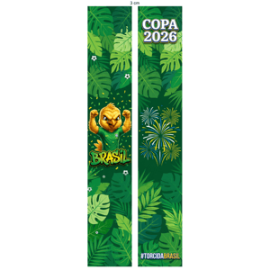 KIT 2 FAIXAS DECORATIVAS COPA DO MUNDO | TECIDO PREMIUM  | VÁRIOS MODELOS - L 3OCM X A 170CM