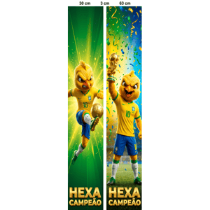 KIT 2 FAIXAS DECORATIVAS COPA DO MUNDO | TECIDO PREMIUM  | VÁRIOS MODELOS - L 3OCM X A 170CM
