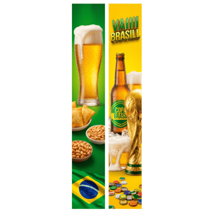 KIT 2 FAIXAS DECORATIVAS COPA DO MUNDO | TECIDO PREMIUM  | VÁRIOS MODELOS - L 3OCM X A 170CM