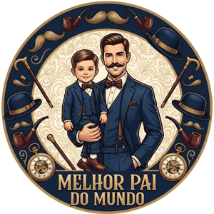 CAPA PAINEL REDONDO DIA DOS PAIS | TECIDO PREMIUM  | VÁRIOS MODELOS - 1.50X1.50M E 50X50CM