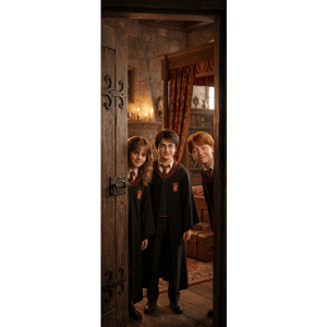 CAPA PAINEL PORTA HARRY POTTER | TECIDO PREMIUM  | VÁRIOS MODELOS - 85cm x 2.10M