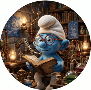 CAPA PAINEL REDONDO SMURFS | TECIDO PREMIUM  | VÁRIOS MODELOS - 1.50X1.50M E 50X50CM