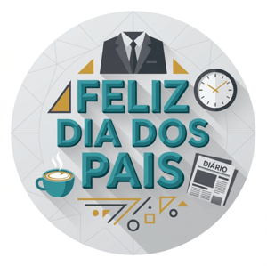 CAPA PAINEL REDONDO DIA DOS PAIS | TECIDO PREMIUM  | VÁRIOS MODELOS - 1.50X1.50M E 50X50CM
