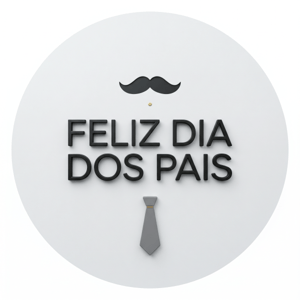 CAPA PAINEL REDONDO DIA DOS PAIS | TECIDO PREMIUM  | VÁRIOS MODELOS - 1.50X1.50M E 50X50CM