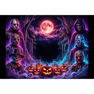 CAPA FUNDO FOTOGRÁFICO HORIZONTAL HALLOWEEN | TECIDO PREMIUM | VÁRIOS MODELOS - 1.50X2.20CM