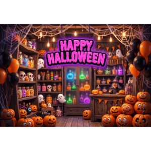 CAPA FUNDO FOTOGRÁFICO HORIZONTAL HALLOWEEN | TECIDO PREMIUM | VÁRIOS MODELOS - 1.50X2.20CM