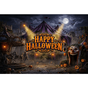 CAPA FUNDO FOTOGRÁFICO HORIZONTAL HALLOWEEN | TECIDO PREMIUM | VÁRIOS MODELOS - 1.50X2.20CM