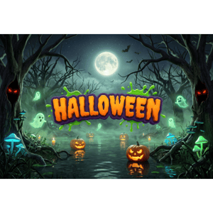 CAPA FUNDO FOTOGRÁFICO HORIZONTAL HALLOWEEN | TECIDO PREMIUM | VÁRIOS MODELOS - 1.50X2.20CM