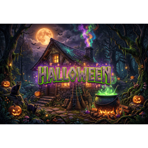 CAPA FUNDO FOTOGRÁFICO HORIZONTAL HALLOWEEN | TECIDO PREMIUM | VÁRIOS MODELOS - 1.50X2.20CM