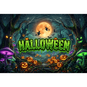 CAPA FUNDO FOTOGRÁFICO HORIZONTAL HALLOWEEN | TECIDO PREMIUM | VÁRIOS MODELOS - 1.50X2.20CM