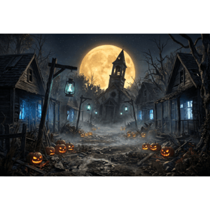 CAPA FUNDO FOTOGRÁFICO HORIZONTAL HALLOWEEN | TECIDO PREMIUM | VÁRIOS MODELOS - 1.50X2.20CM