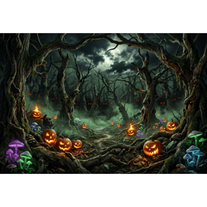 CAPA FUNDO FOTOGRÁFICO HORIZONTAL HALLOWEEN | TECIDO PREMIUM | VÁRIOS MODELOS - 1.50X2.20CM