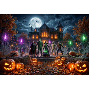 CAPA FUNDO FOTOGRÁFICO HORIZONTAL HALLOWEEN | TECIDO PREMIUM | VÁRIOS MODELOS - 1.50X2.20CM