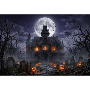 CAPA FUNDO FOTOGRÁFICO HORIZONTAL HALLOWEEN | TECIDO PREMIUM | VÁRIOS MODELOS - 1.50X2.20CM