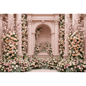 CAPA FUNDO FOTOGRÁFICO HORIZONTAL FLORAL | TECIDO PREMIUM  | VÁRIOS MODELOS - 2.20X1.50M