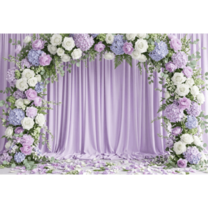 CAPA FUNDO FOTOGRÁFICO HORIZONTAL FLORAL | TECIDO PREMIUM  | VÁRIOS MODELOS - 2.20X1.50M