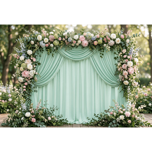 CAPA FUNDO FOTOGRÁFICO HORIZONTAL FLORAL | TECIDO PREMIUM  | VÁRIOS MODELOS - 2.20X1.50M