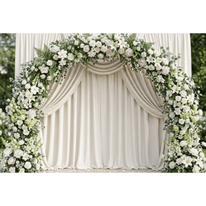 CAPA FUNDO FOTOGRÁFICO HORIZONTAL FLORAL | TECIDO PREMIUM  | VÁRIOS MODELOS - 2.20X1.50M