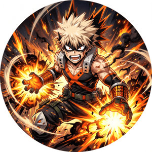 CAPA PAINEL REDONDO ANIME BOKU NO HERO | TECIDO PREMIUM  | VÁRIOS MODELOS - 1.50X1.50M E 50X50CM