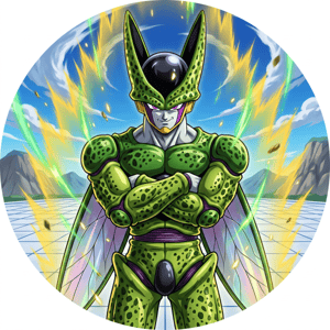 CAPA PAINEL REDONDO ANIME DRAGON BALL Z| TECIDO PREMIUM  | VÁRIOS MODELOS - 1.50X1.50M E 50X50CM