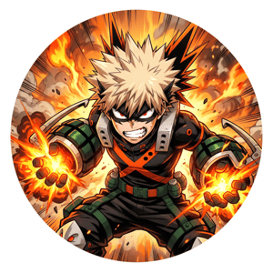 CAPA PAINEL REDONDO ANIME BOKU NO HERO | TECIDO PREMIUM  | VÁRIOS MODELOS - 1.50X1.50M E 50X50CM