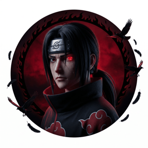 CAPA PAINEL REDONDO ANIME NARUTO| TECIDO PREMIUM  | VÁRIOS MODELOS - 1.50X1.50M E 50X50CM