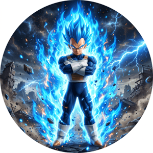 CAPA PAINEL REDONDO ANIME DRAGON BALL Z| TECIDO PREMIUM  | VÁRIOS MODELOS - 1.50X1.50M E 50X50CM