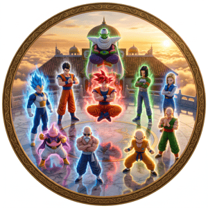 CAPA PAINEL REDONDO ANIME DRAGON BALL Z| TECIDO PREMIUM  | VÁRIOS MODELOS - 1.50X1.50M E 50X50CM