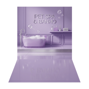 CAPA FUNDO FOTOGRÁFICO PET BANHO | TECIDO PREMIUM  | VÁRIOS MODELOS. - 1.20X1.70M