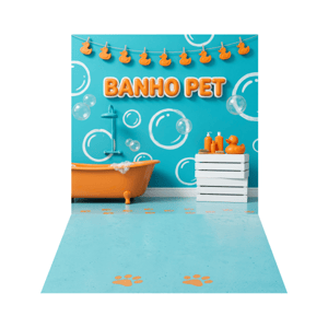 CAPA FUNDO FOTOGRÁFICO PET BANHO | TECIDO PREMIUM  | VÁRIOS MODELOS. - 1.20X1.70M