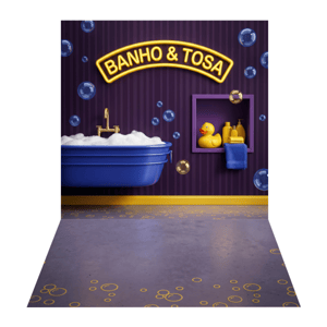 CAPA FUNDO FOTOGRÁFICO PET BANHO | TECIDO PREMIUM  | VÁRIOS MODELOS. - 1.20X1.70M