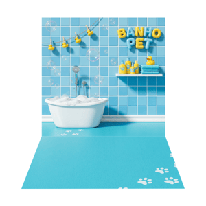 CAPA FUNDO FOTOGRÁFICO PET BANHO | TECIDO PREMIUM  | VÁRIOS MODELOS. - 1.20X1.70M