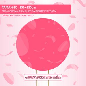 CAPA PAINEL REDONDO ANIME DEMON SLAYER | TECIDO PREMIUM  | VÁRIOS MODELOS - 1.50X1.50M E 50X50CM