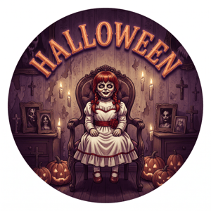 CAPA PAINEL REDONDO HALLOWEEN DIA DAS BRUXAS | TECIDO PREMIUM  | VÁRIOS MODELOS - 1.50X1.50M E 50X50CM