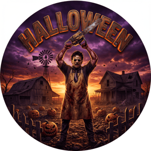 CAPA PAINEL REDONDO HALLOWEEN DIA DAS BRUXAS | TECIDO PREMIUM  | VÁRIOS MODELOS - 1.50X1.50M E 50X50CM