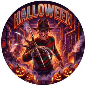 CAPA PAINEL REDONDO HALLOWEEN DIA DAS BRUXAS | TECIDO PREMIUM  | VÁRIOS MODELOS - 1.50X1.50M E 50X50CM