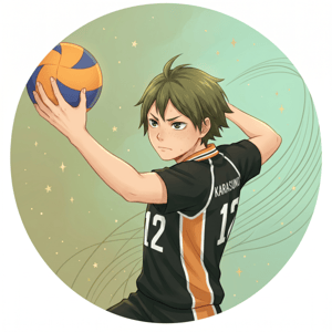 CAPA PAINEL REDONDO ANIME HAIKYUU | TECIDO PREMIUM  | VÁRIOS MODELOS - 1.50X1.50M E 50X50CM